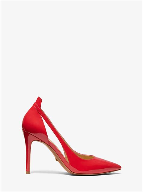 michael michael kors cersei patent leather cutout pump|MICHAEL Michael Kors Cersei Cutout Leather Pumps .